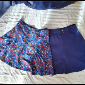Sahalie skorts x2 1-Navy 1-Spring Print 6